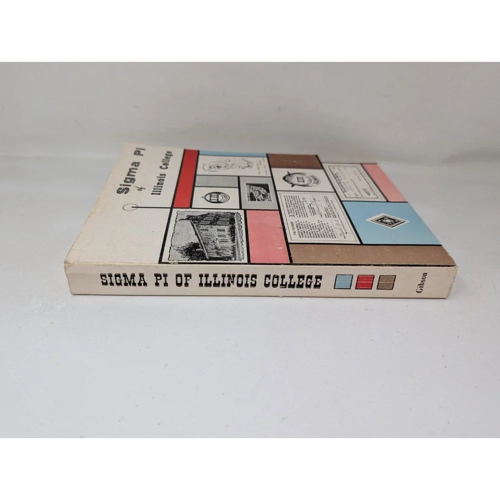 Sigma Pi Society of Illinois College Jacksonville Illinois History Book VTG 1971